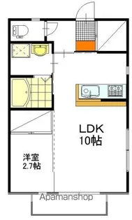 サンモール【101号室】の間取り