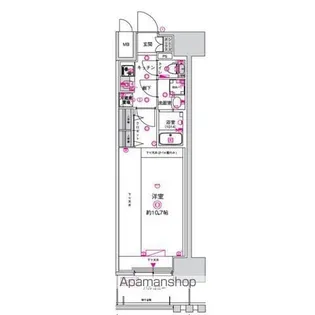 CREST TAPP金山【303号室】の間取り