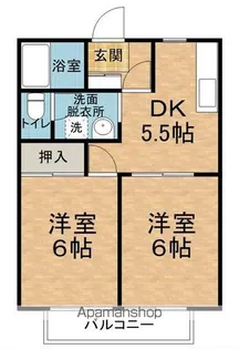 サンガーデン白金B【102号室】の間取り