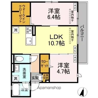 ケルサス湘南台【3階】の間取り