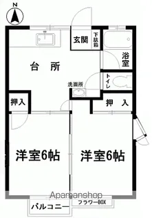 三町目二番館【2階】の間取り