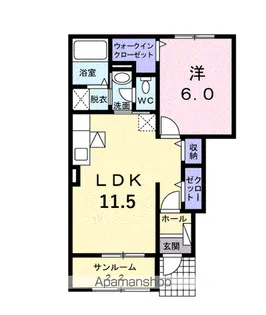 カーサ・ペイントレⅡ【1階】の間取り