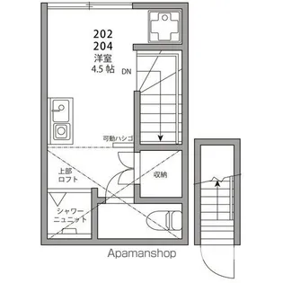 東京都台東区千束3丁目【アパート】の間取り