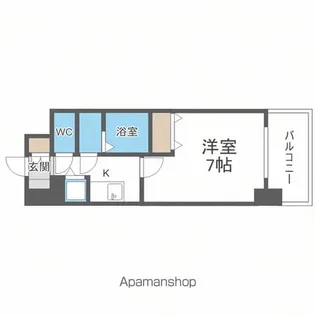 シャルマンパレ淡路【2階】の間取り