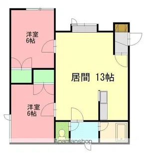ライフコート【203号室】の間取り