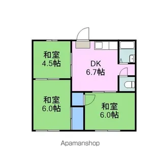 南岩国ハイツ智【201号室】の間取り