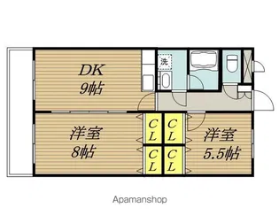 ミレニアムコート【103号室】の間取り
