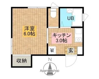 プレジオ南【102号室】の間取り