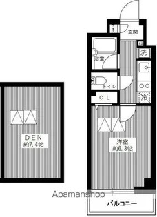 ブライズ新宿中井【106号室号室】の間取り