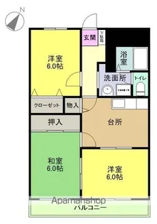 セントラルヒルズⅠ【102号室】の間取り
