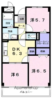 リヴェール須舞【202号室】の間取り