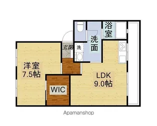 キブネハイツ【207号室】の間取り