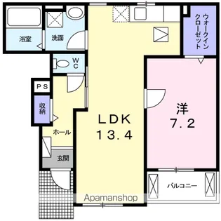 シャルール【1階】の間取り