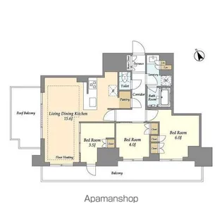 オアーゼ日暮里レジデンス【10階】の間取り