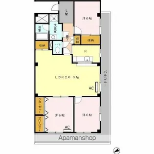 3LDKの間取り画像