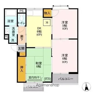 サンパーク816【2階】の間取り