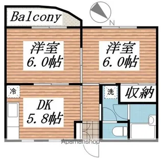 アイ・マンション潮来【2階】の間取り