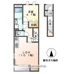 セイト城崎B【2階】の間取り