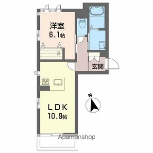 ベレオ助任橋【3階】の間取り