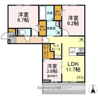 コリーヌ【2階】の間取り