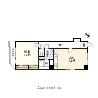 ジョイヒルズ南平台【4階】の間取り