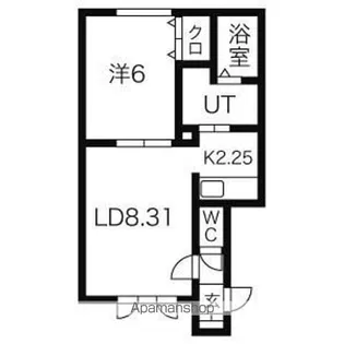 フルール・エス【203号室】の間取り