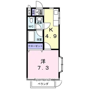 ソレアード小池原【2階】の間取り