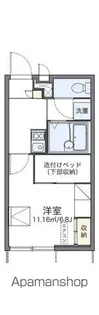 レオパレスさくら【1階】の間取り