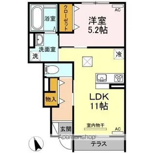 メイプルガーデン【1階】の間取り