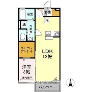 フルジェンテ太田Ⅱ【2階】の間取り