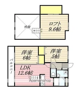 オリエンタルコート加布里駅前【Ⅰ-205号室】の間取り