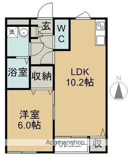 メゾンドゥ・レーヴありさ【305号室】の間取り