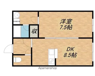 バーデーハイツ【101号室】の間取り