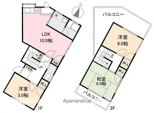 YAKURI TERRACE【101号室】の間取り