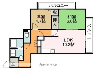 セントルピナス渋谷【1階】の間取り