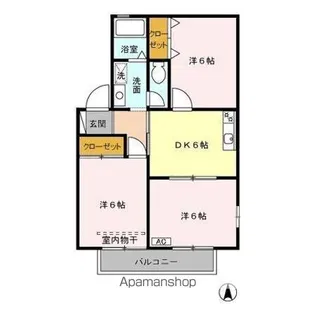クイーンハイツ II【2階】の間取り
