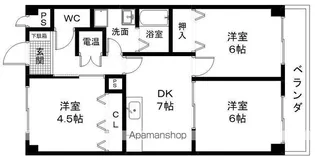 アーバンパレス【401号室】の間取り