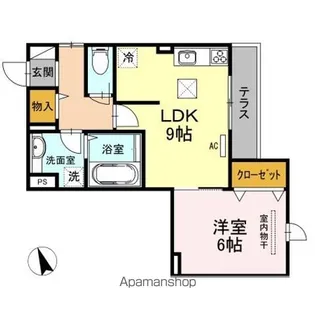 カーサ アリーヴォⅠ【1階】の間取り