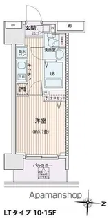 エスティメゾン錦糸町Ⅱ【14階】の間取り