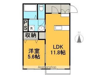 ハートフルマンションAVANCE【2階】の間取り