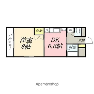 サンシャイン平田【4階】の間取り