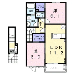 グランアーブルB【2階】の間取り