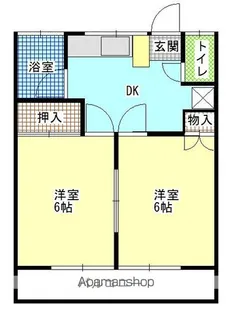 野沢ハイツ【202号室】の間取り