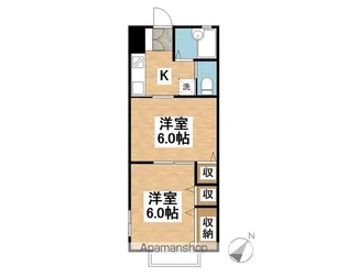 サンモール【101号室】の間取り