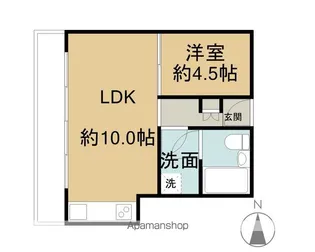 勾当台ハイツ【1003号室】の間取り