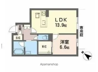 メゾン パルク 清水【1階】の間取り