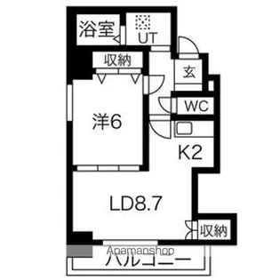 ヒルズ新栄【3階】の間取り