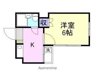 ウイング大竹【4階】の間取り