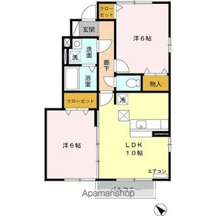 グランメール B【1階】の間取り