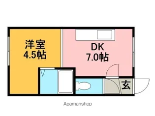 シティーハイツ【1階】の間取り